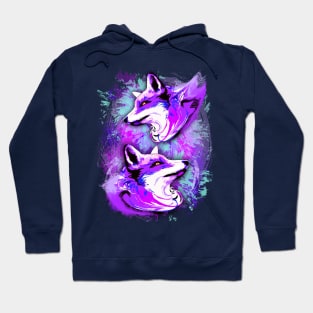 Purple Fox Spirit Hoodie